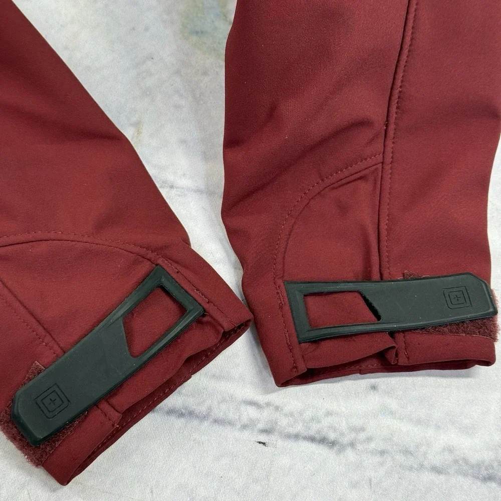 5.11 Tactical Women's Sierra‎ Softshell Jacket S Code Red Full Zip Fleece Lined